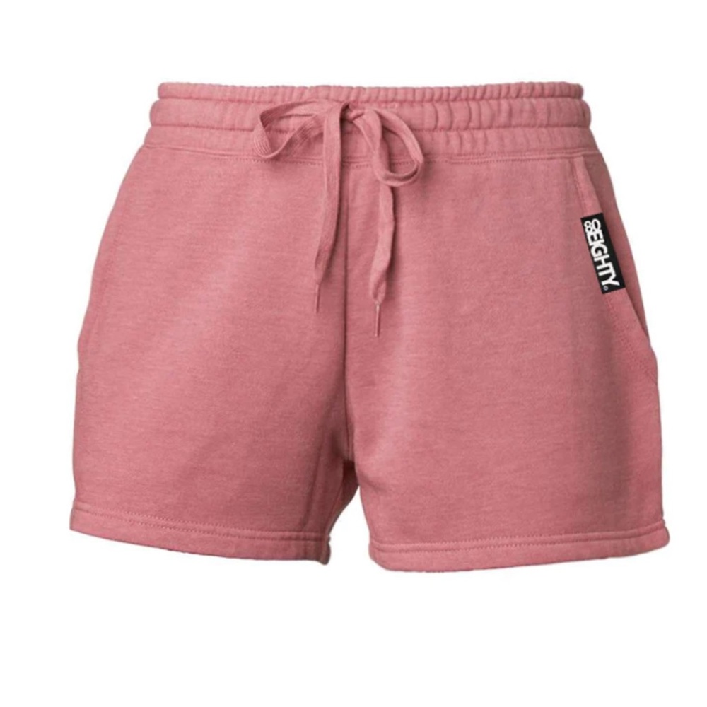 80Eighty® Women's Pink Fleece Shorts Medium